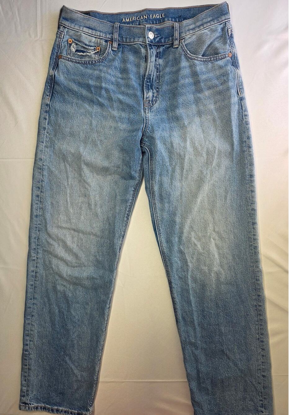 American Eagle Outfitters AE Ex-Boyfriend blue denim jeans Size 8